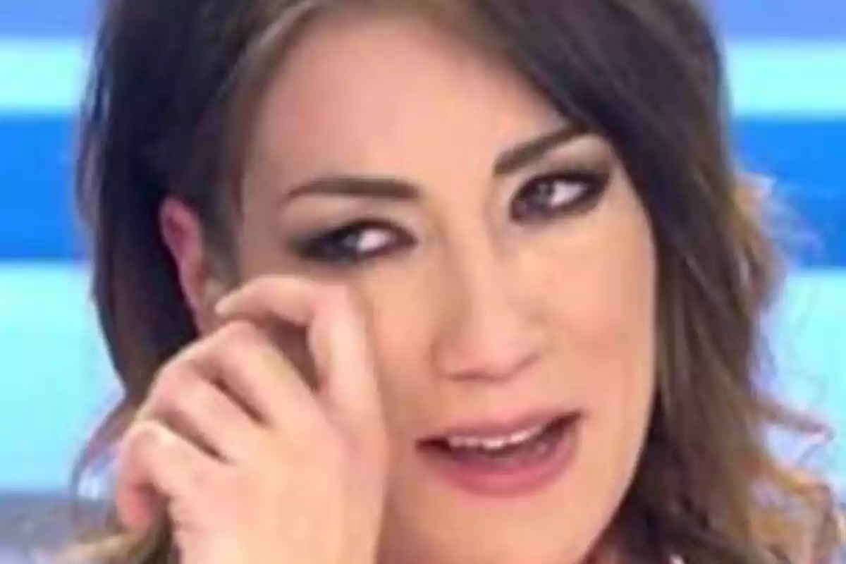 Captura de Patricia Pardo llorando durante 'El programa de Ana Rosa'