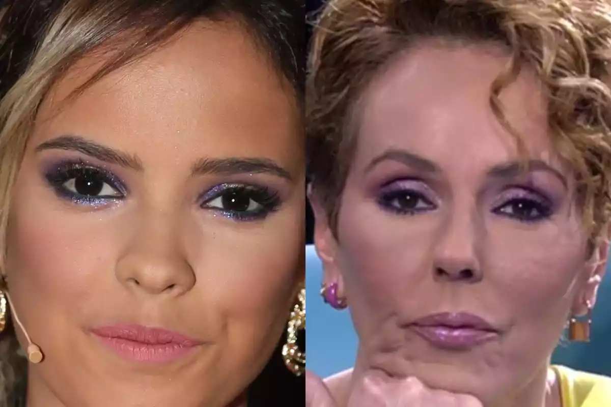 Montaje con las caras de Gloria Camila y Rocío Carrasco