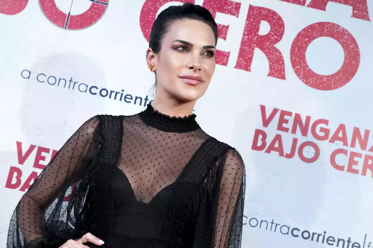 Carla Barber en el photocall de la película de estreno 'Venganza bajo cero' en Madrid el lunes 15 de julio de 2019