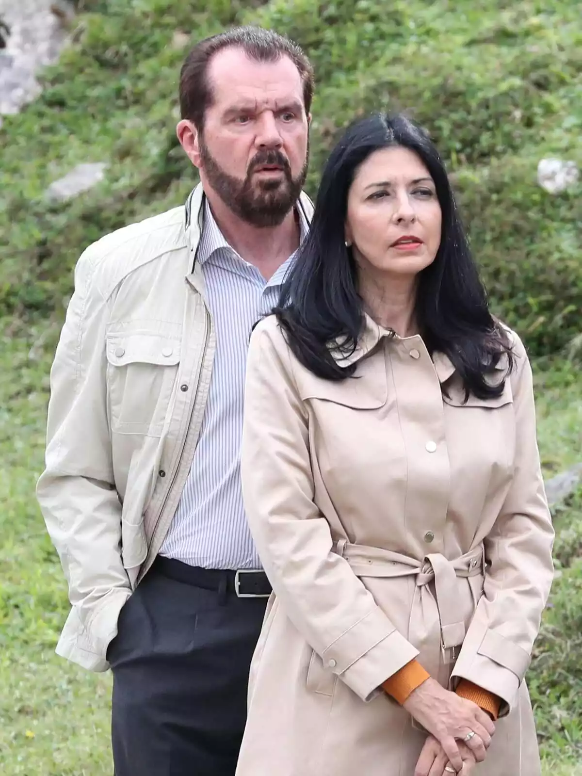 Ana Togores y Jesús Ortiz posan juntos durante el centenario de la creación del Parque Nacional de Covadonga, Asturias, el día 8 de septiembre de 2018 Ana Togores y Jesús Ortiz posan juntos durante el centenario de la creación del Parque Nacional de Covadonga, Asturias, el día 8 de septiembre de 2018