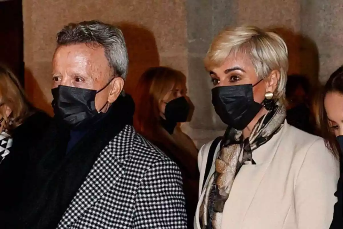 Imagen de José Ortega Cano junto a Ana María Aldón con mascarilla Imagen de José Ortega Cano junto a Ana María Aldón con mascarilla