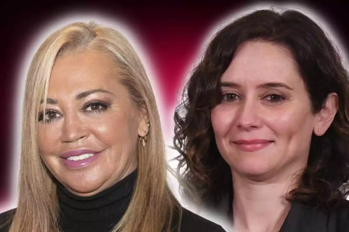 Montaje de Belén Esteban y Isabel Díaz Ayuso Montaje de Belén Esteban y Isabel Díaz Ayuso